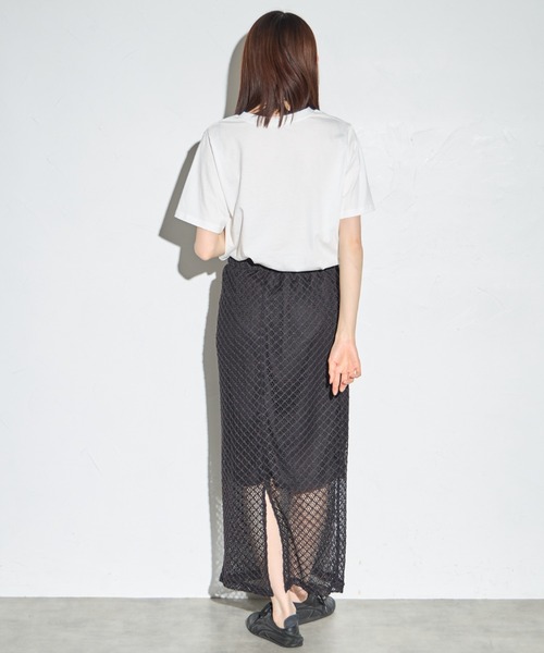leimn（レイムン）の「メッシュスカート（スカート・レディース・ホワイト/ブラック・FREE）」の9枚目の写真