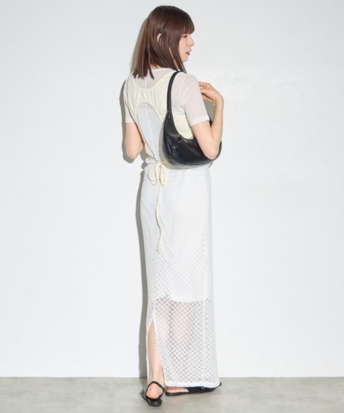 leimn（レイムン）の「メッシュスカート（スカート・レディース・ホワイト/ブラック・FREE）」の17枚目の写真