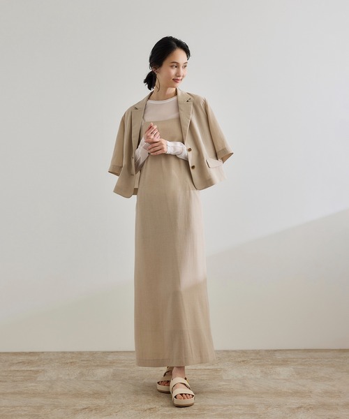 ROPE'（ロペ）の「【WEB・一部店舗限定】ストレッチシアー＆レースカットソー/洗える（Tシャツ/カットソー・レディース・ブラック系その他/ブラック/ホワイト系その他/ホワイト・FREE）」の13枚目の写真