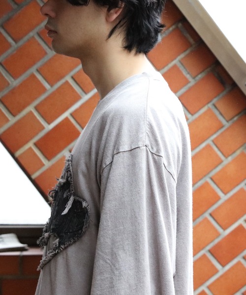 セール】グランジワッペン刺繍Tシャツ（Tシャツ/カットソー