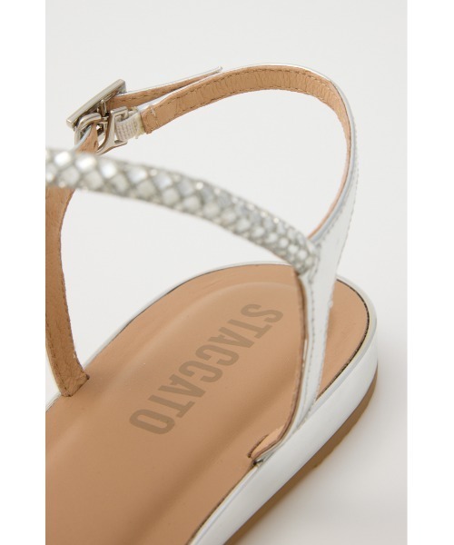 STACCATO(スタッカート)の「クレオスリングフラット(サンダル・レディース・ホワイト・22.5㎝/23.0cm/23.5cm/24.0cm/24.5cm)」の10枚目の写真