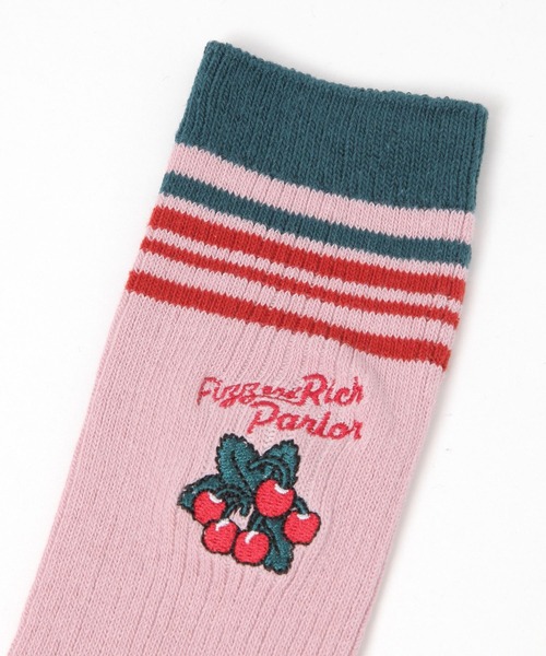 niko and...（ニコアンド）の「【FIZZ&RICH PARLOR】刺繍ソックス（ソックス/靴下・レディース・ピンク/オレンジ・FREE）」の4枚目の写真