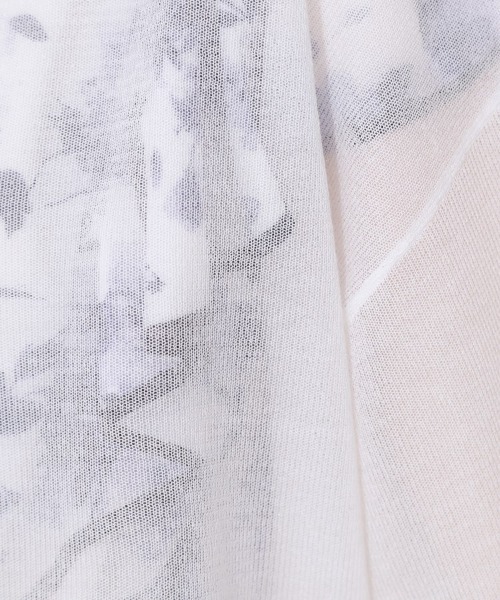 couture brooch（クチュールブローチ）の「【上品な透け感・通勤】ダブルパール調釦シアーカーディガン（カーディガン/ボレロ・レディース・ライトグレー/ブラック/オフホワイト/ピンク/ブラウン系その他・42/38）」の6枚目の写真