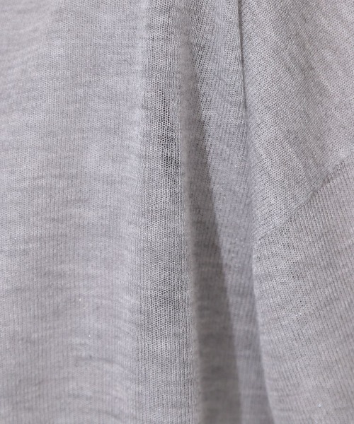 couture brooch（クチュールブローチ）の「【上品な透け感・通勤】ダブルパール調釦シアーカーディガン（カーディガン/ボレロ・レディース・ライトグレー/ブラック/オフホワイト/ピンク/ブラウン系その他・42/38）」の7枚目の写真