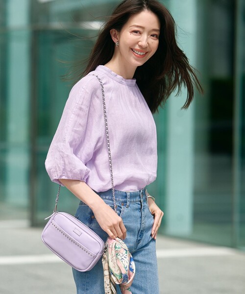 セール】【洗える】LIBECOリネン ボリュームスリーブ ブラウス（シャツ