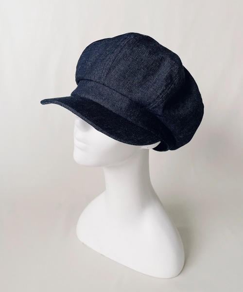 ORIENT MILLINERY(オリエント ミリナリー)の「Kojima Denim Casquette(キャスケット・レディース・ネイビー/ブラック/ベージュ・FREE)」の7枚目の写真