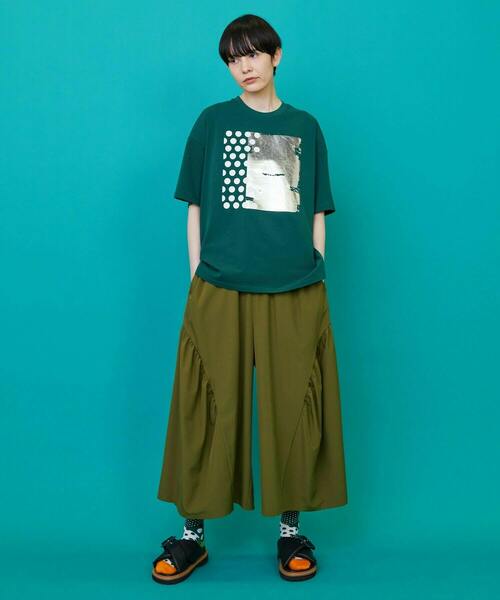 FRAPBOIS（フラボア）の「フォイルドットT（Tシャツ/カットソー・レディース・オレンジ/グリーン・1/2）」の22枚目の写真