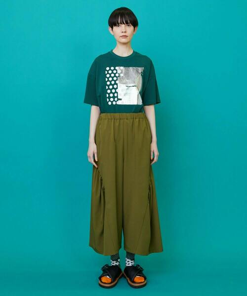 FRAPBOIS（フラボア）の「フォイルドットT（Tシャツ/カットソー・レディース・オレンジ/グリーン・1/2）」の7枚目の写真