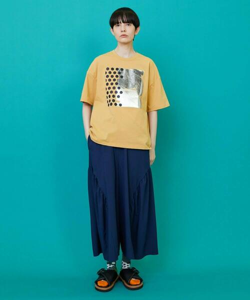 FRAPBOIS（フラボア）の「フォイルドットT（Tシャツ/カットソー・レディース・オレンジ/グリーン・1/2）」の10枚目の写真