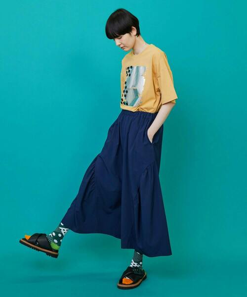 FRAPBOIS（フラボア）の「フォイルドットT（Tシャツ/カットソー・レディース・オレンジ/グリーン・1/2）」の15枚目の写真