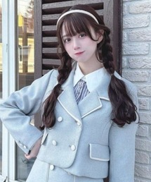 F i.n.t（フィント）の「【セットアップ対応】パイピングツイードジャケット/ fint　フィント（その他アウター）」