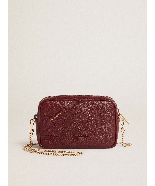Star Bag ミニ レザー（ワインレッド） トーン・オン・トーンスター
