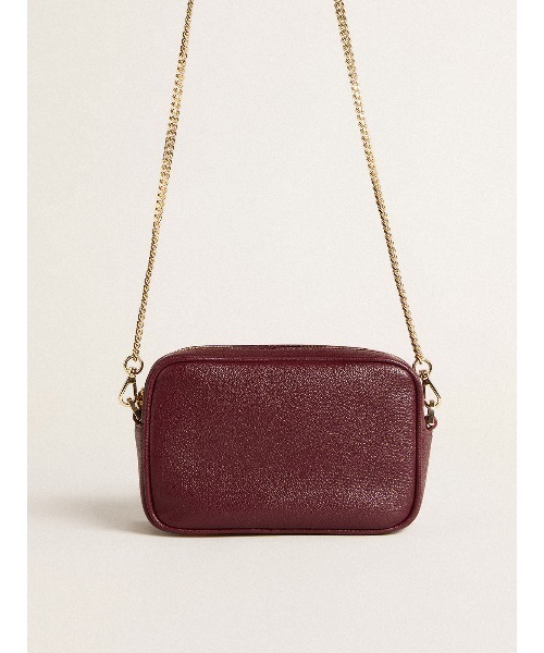 GOLDEN GOOSE（ゴールデングース）の「Star Bag ミニ レザー（ワインレッド） トーン・オン・トーンスター（ショルダーバッグ・レディース・ワインレッド・U）」の4枚目の写真