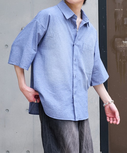 N.Rさん専用　AURALEE ダークグレー 半袖シャツ N.Rさん専用 AURALEE ダークグレー 半袖シャツ