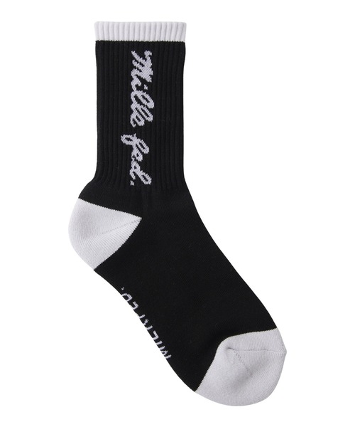 MILKFED.(ミルクフェド)の「ICING LOGO SOCKS(ソックス/靴下・レディース・ホワイト/ブラック/ライトブルー・ONE SIZE)」の8枚目の写真