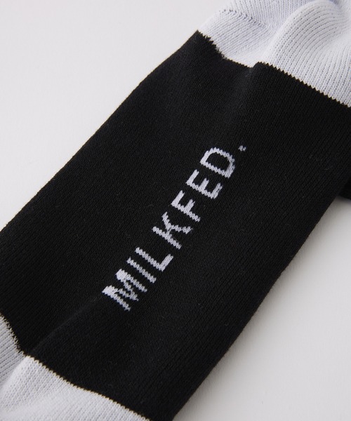 MILKFED.(ミルクフェド)の「ICING LOGO SOCKS(ソックス/靴下・レディース・ホワイト/ブラック/ライトブルー・ONE SIZE)」の10枚目の写真