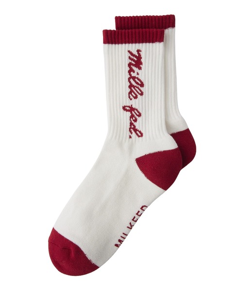 MILKFED.(ミルクフェド)の「ICING LOGO SOCKS(ソックス/靴下・レディース・ホワイト/ブラック/ライトブルー・ONE SIZE)」の12枚目の写真