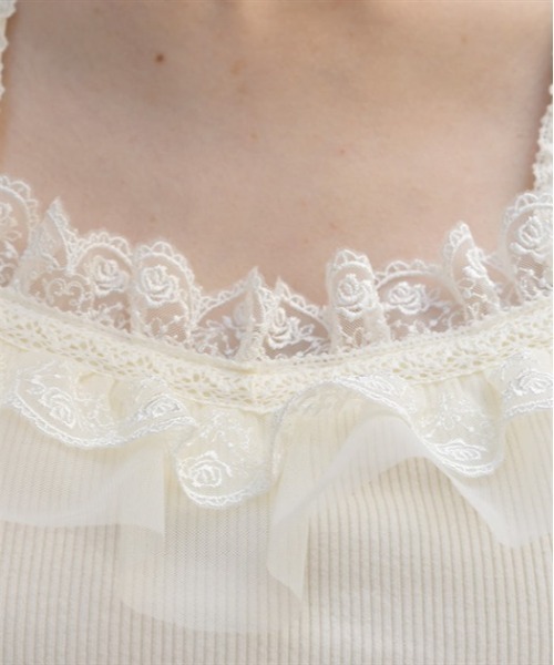 axes femme（アクシーズファム）の「カップ付きストラップタンク（タンクトップ・レディース・ブラック/キナリ・LARGE/MEDIUM）」の16枚目の写真