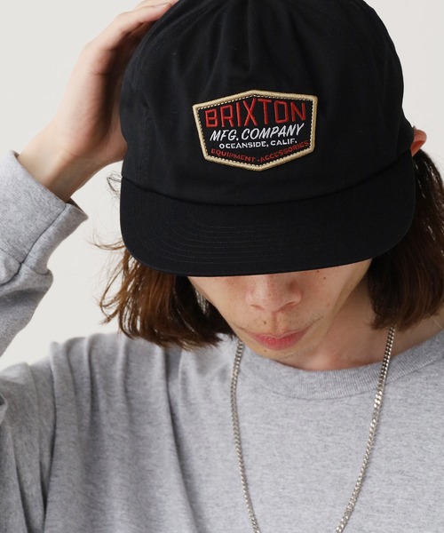 BRIXTON（ブリクストン）の「BRIXTON/ブリクストン COLESON HP SNPK キャップ 2026新作　再入荷（キャップ・メンズ・ブラウン/ブラック・ONE SIZE）」の2枚目の写真