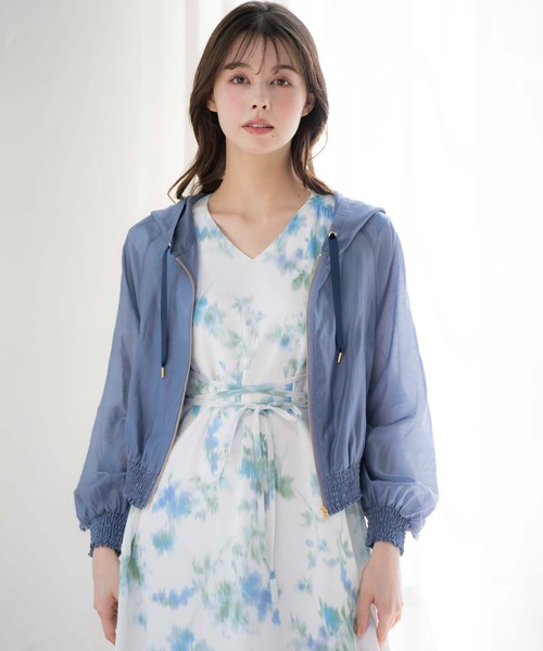 NOELA（ノエラ）の「シアーフリルブルゾン（ブルゾン・レディース・オフホワイト/ブルー・フリー）」の15枚目の写真