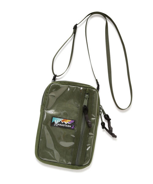 MANASTASH（マナスタッシュ）の「MANASTASH/マナスタッシュ  CLEAR POCKET SHOULDER BAG/クリアポケットショルダーバッグ（ショルダーバッグ・メンズ・ブラック/オリーブ系・F）」の11枚目の写真