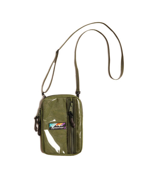 MANASTASH（マナスタッシュ）の「MANASTASH/マナスタッシュ  CLEAR POCKET SHOULDER BAG/クリアポケットショルダーバッグ（ショルダーバッグ・メンズ・ブラック/オリーブ系・F）」の14枚目の写真