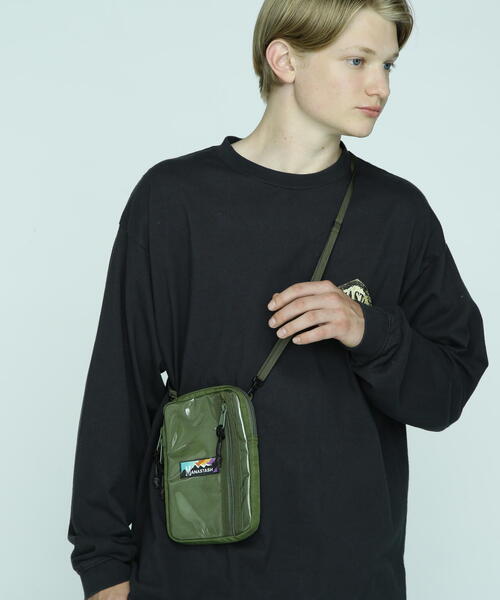 MANASTASH（マナスタッシュ）の「MANASTASH/マナスタッシュ  CLEAR POCKET SHOULDER BAG/クリアポケットショルダーバッグ（ショルダーバッグ・メンズ・ブラック/オリーブ系・F）」の16枚目の写真
