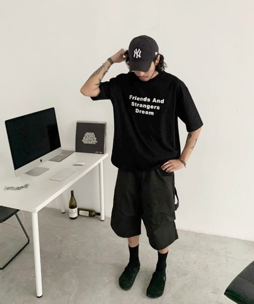 NOWLE（ノウル）の「【NOWLE】ルーズフィット ナイロン カーゴ ハーフパンツ（カーゴパンツ・メンズ・ブラック/グレイッシュベージュ・SMALL/MEDIUM/LARGE/X-LARGE）」の14枚目の写真