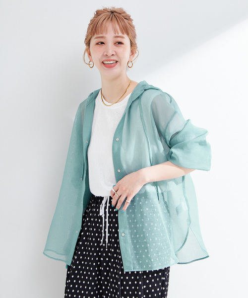 15400円新品 スコットクラブ購入 vinシアーブルゾン♡透け感
