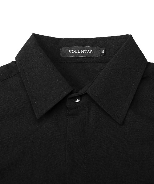 LUXSTYLE(ラグスタイル)の「楊柳ノースリーブシャツ(シャツ/ブラウス・メンズ・ホワイト/ブラック・L/M)」の8枚目の写真