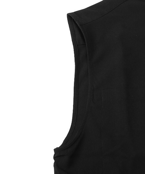 LUXSTYLE(ラグスタイル)の「楊柳ノースリーブシャツ(シャツ/ブラウス・メンズ・ホワイト/ブラック・L/M)」の10枚目の写真