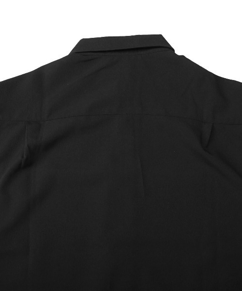 LUXSTYLE(ラグスタイル)の「楊柳ノースリーブシャツ(シャツ/ブラウス・メンズ・ホワイト/ブラック・L/M)」の3枚目の写真