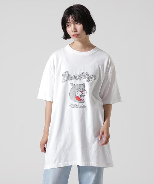 FUNG（ファング）の「FUNG/ファング　BASIC TEE BROOKLYN　Ｔシャツ（Tシャツ/カットソー・レディース・ホワイト・L/M/S/XS）」の4枚目の写真