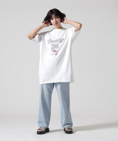 FUNG（ファング）の「FUNG/ファング　BASIC TEE BROOKLYN　Ｔシャツ（Tシャツ/カットソー・レディース・ホワイト・L/M/S/XS）」の5枚目の写真