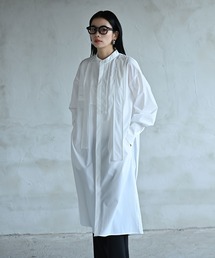 funda mine | モノクロームミックスロングシャツ(シャツ/ブラウス)