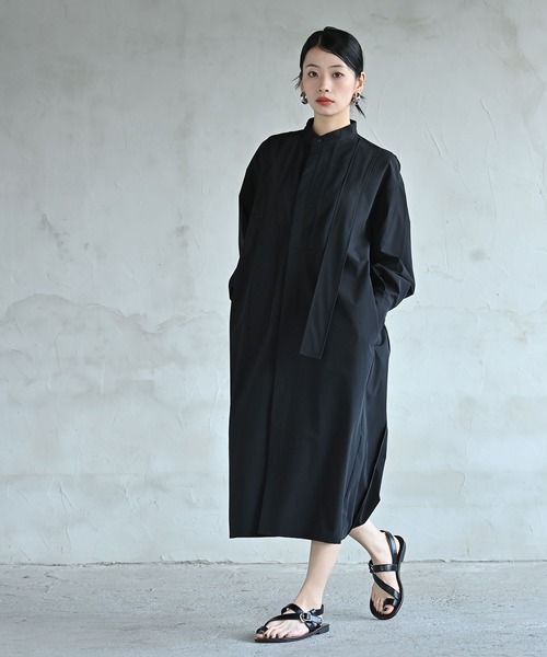 funda mine（ファンダマイン）の「モノクロームミックスロングシャツ（シャツ/ブラウス・レディース・ホワイト/ブラック・02/01）」の16枚目の写真