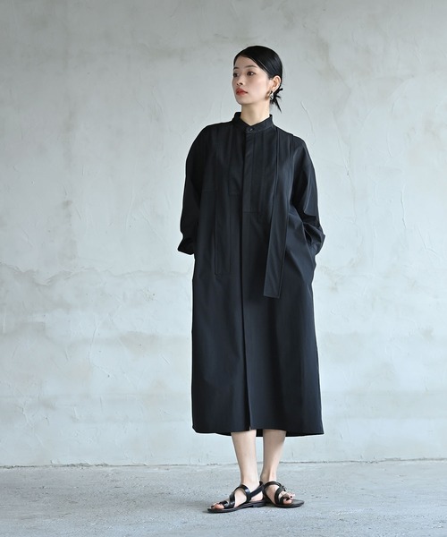 funda mine（ファンダマイン）の「モノクロームミックスロングシャツ（シャツ/ブラウス・レディース・ホワイト/ブラック・02/01）」の17枚目の写真