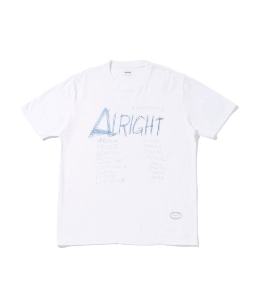 TANGTANG(タンタン)の「【TANGTANG(タンタン)】DRAWING ALRIGHT(Tシャツ/カットソー・レディース・ホワイト・M)」の2枚目の写真
