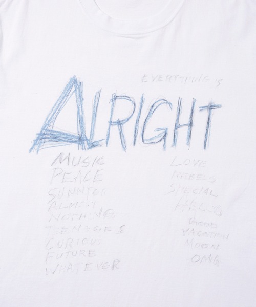 TANGTANG(タンタン)の「【TANGTANG(タンタン)】DRAWING ALRIGHT(Tシャツ/カットソー・レディース・ホワイト・M)」の9枚目の写真