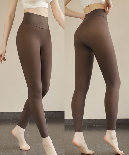 LOWO(ロワ)の「ストレッチレギンスパンツ(その他パンツ・レディース・モカ/ブラック/グレー・2L/3L/L/M)」の4枚目の写真