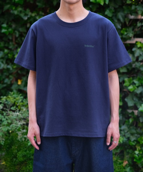BROKEN BASE(ブロークンベース)の「シティマウンテングラフィックTシャツ(Tシャツ/カットソー・メンズ・ネイビー/ホワイト/アッシュ・MEDIUM/LARGE)」の9枚目の写真