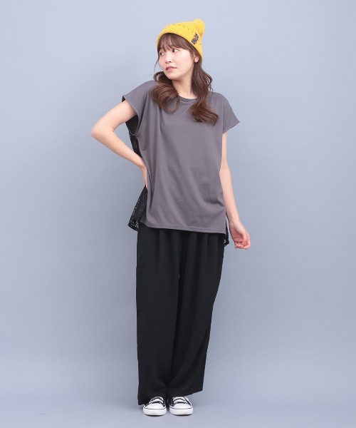 チチカカ(チチカカ)の「バックレースレイヤードプルオーバー(Tシャツ/カットソー・レディース・オレンジ/ホワイト/チャコールグレー・FREE)」の8枚目の写真