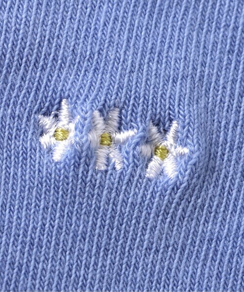 apres les cours（アプレレクール）の「ワンポイント刺繍クルーソックス（ソックス/靴下・キッズ・ブルー/アイボリー/ピンク/レッド・12/15 /18/21）」の6枚目の写真