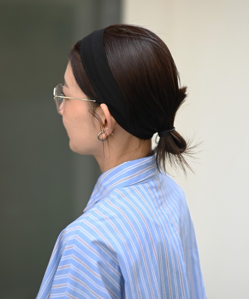 Marient（マリエント）の「Narrow Hair Band/Turba 5㎝/ヘアバンド　ターバン（ヘアバンド・レディース・アイボリー/ブラック・FREE）」の11枚目の写真