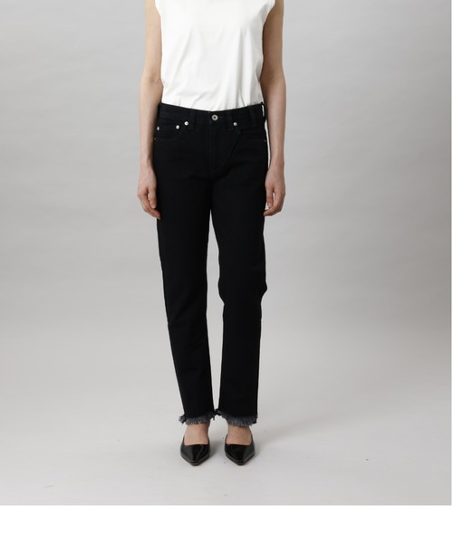 CINOH（チノ）の「HI-WAIST SLIM STRAIGHT（デニムパンツ・レディース・ブラック・24/25/26）」の7枚目の写真