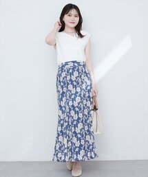配色レースマーメイドスカート