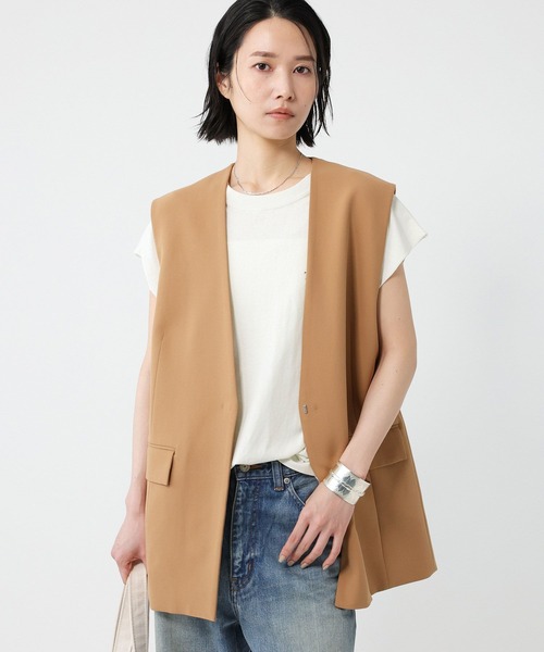 【絶品】 セール】コットンダブルクロスジレ（ベスト）｜BABYLONE トップス
