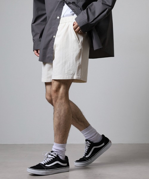 NERDY(ノルディ)の「シアサッカー ハーフパンツ(その他パンツ・メンズ・ホワイト/ブルー/ブラック・LL/L/S/M/SS)」の13枚目の写真
