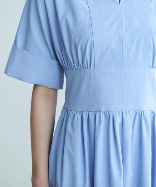 N.O.R.C（ノーク）の「ソフトタイプライターコクーンワンピース【COOL MOTION】（ワンピース・レディース・ネイビー/サックスブルー・S/M）」の15枚目の写真