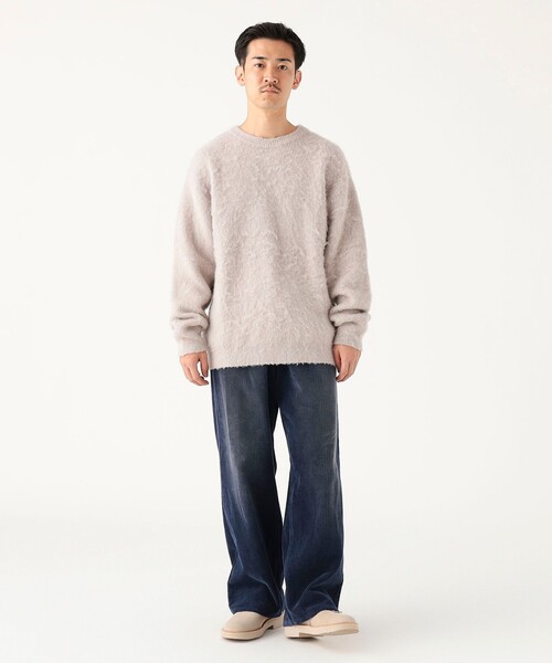 B:MING by BEAMS(ビーミングバイビームス)の「ダブル ジャカード ニット(ユニセックス)(ニット/セーター・メンズ・ブラック/ネイビー/ナチュラル・S/XL/L/M)」の6枚目の写真